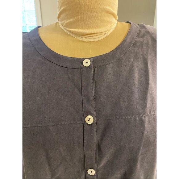 100% Silk Tunic Top.  Size XL. Washable Silk! - Picture 3 of 6